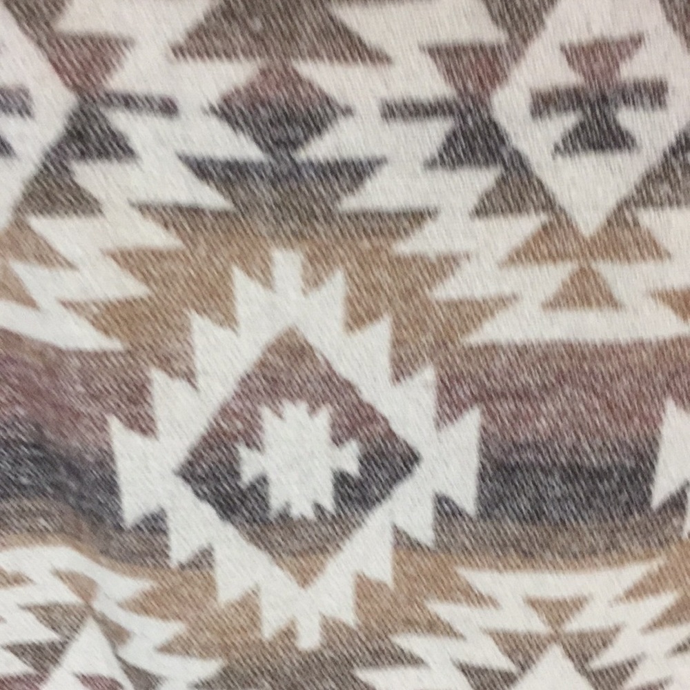 Entro Olive Green Utility Vest  Wool Blend Southwestern Aztec Back Size 1X - Picture 5 of 11